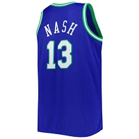 Maillot Homme Mitchell & Ness Steve Nash Bleu Dallas Mavericks Big Tall Hardwood Classics 1998/99 Swingman