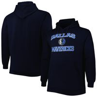 Men's Navy Dallas Mavericks Big & Tall Heart Soul Pullover Hoodie