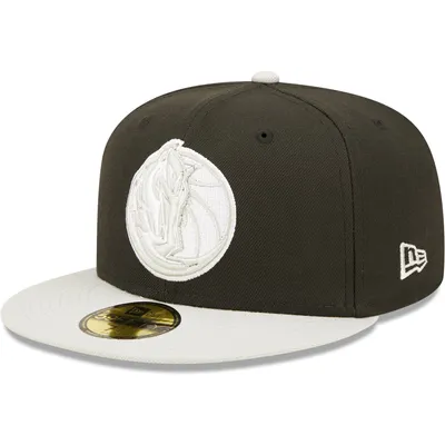 Dallas Mavericks New Era Two-Tone Color Pack 59FIFTY Fitted Hat - Black/Gray