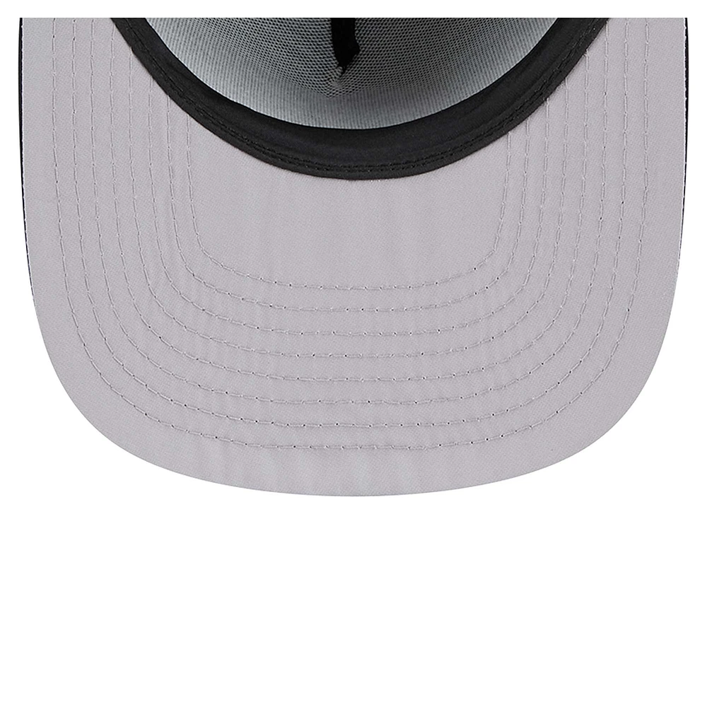 Men's New Era Black Dallas Mavericks Vented 9FIFTY A-Frame Snapback Hat