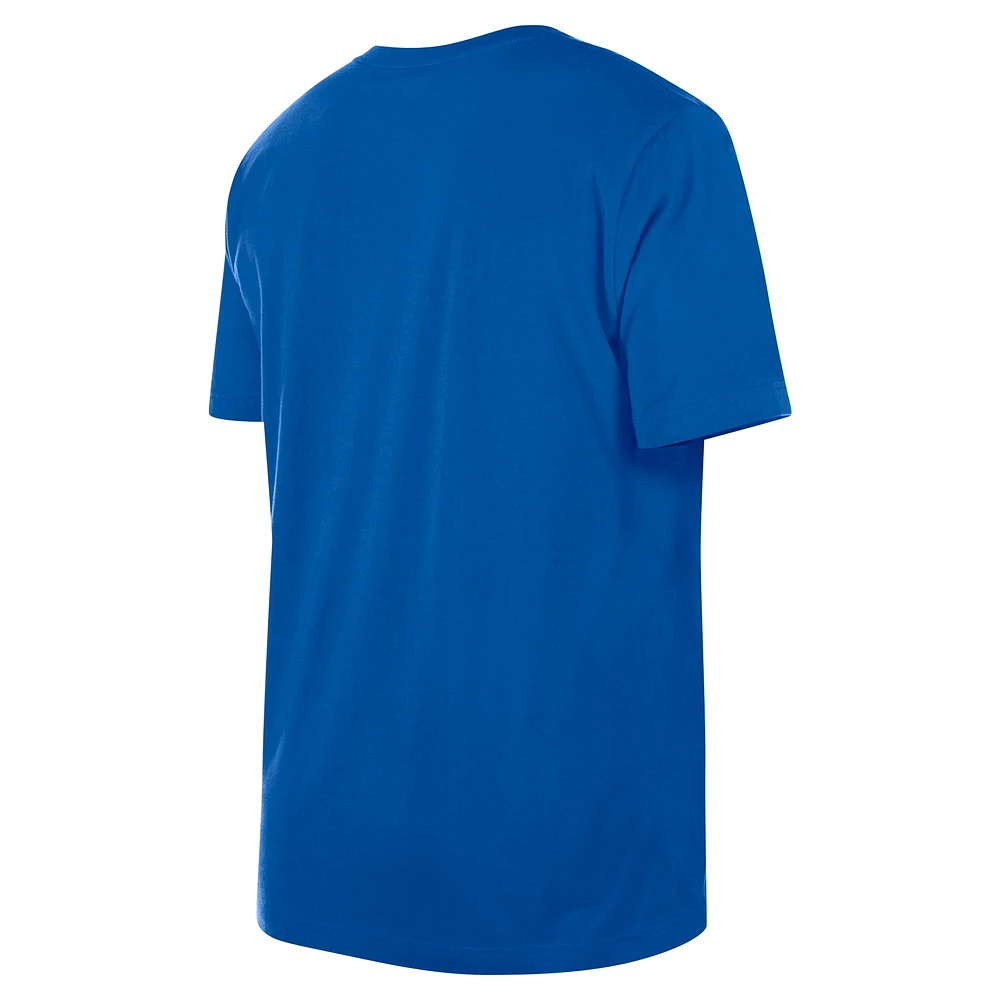 Men's New Era Blue Dallas Mavericks Enzyme Wash Oversized T-Shirt