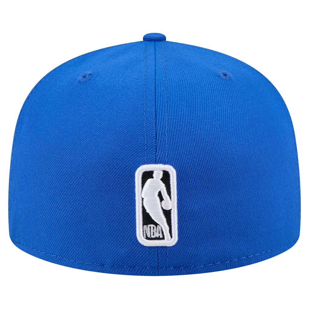 Casquette ajustée 59FIFTY bleue New Era Dallas Mavericks State Stitch pour homme