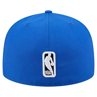 Casquette ajustée 59FIFTY bleue New Era Dallas Mavericks State Stitch pour homme