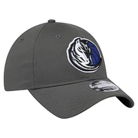 Men's New Era Charcoal Dallas Mavericks Active Ripstop 9TWENTY Adjustable Hat