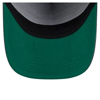Men's New Era  Charcoal Dallas Mavericks Throwback Washed Pre-Curved 9FIFTY Snapback Hat