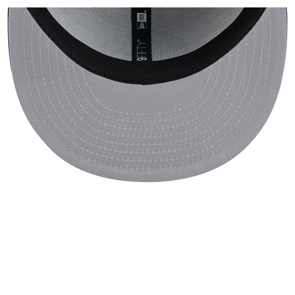 Men's New Era Gray/Navy Dallas Mavericks Color Pack 2-Tone 9FIFTY Snapback Hat
