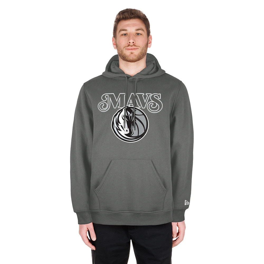 Men's New Era  Gray Dallas Mavericks 2024/25 City Edition Pullover Hoodie