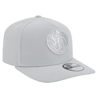 Men's New Era  Gray Dallas Mavericks Colorpack A-Frame Pinch Front 9FIFTY Snapback Hat