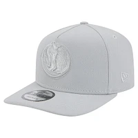 Men's New Era  Gray Dallas Mavericks Colorpack A-Frame Pinch Front 9FIFTY Snapback Hat