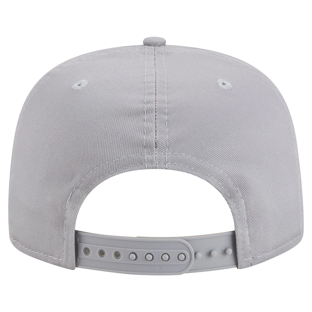 Men's New Era Gray Dallas Mavericks Throwback Property Of Golfer Snapback Hat