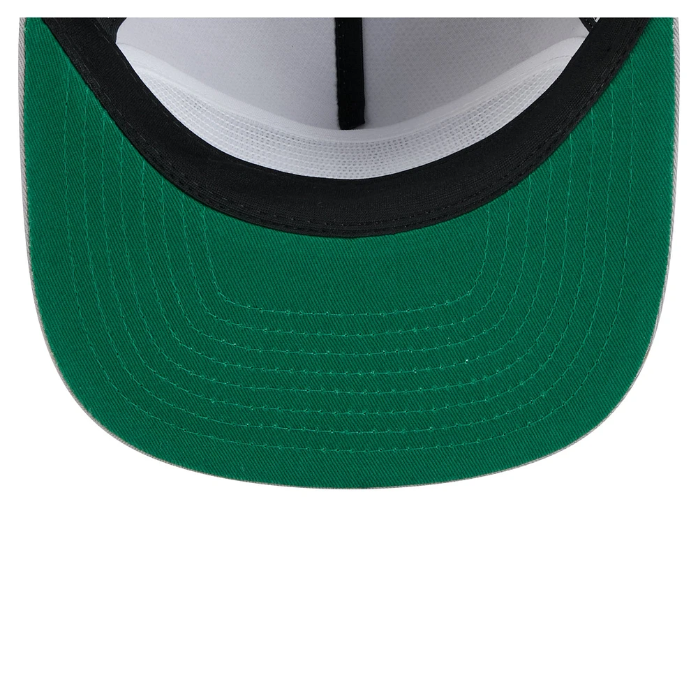 Men's New Era Gray Dallas Mavericks Throwback Property Of Golfer Snapback Hat