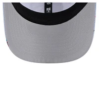 Men's New Era Light Blue/Gray Dallas Mavericks Adventure Aloha Pattern 9SEVENTY Stretch-Snap Hat