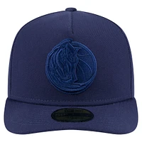 Men's New Era  Navy Dallas Mavericks Colorpack A-Frame Pinch Front 59FIFTY Fitted Hat