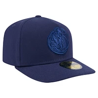 Men's New Era  Navy Dallas Mavericks Colorpack A-Frame Pinch Front 59FIFTY Fitted Hat