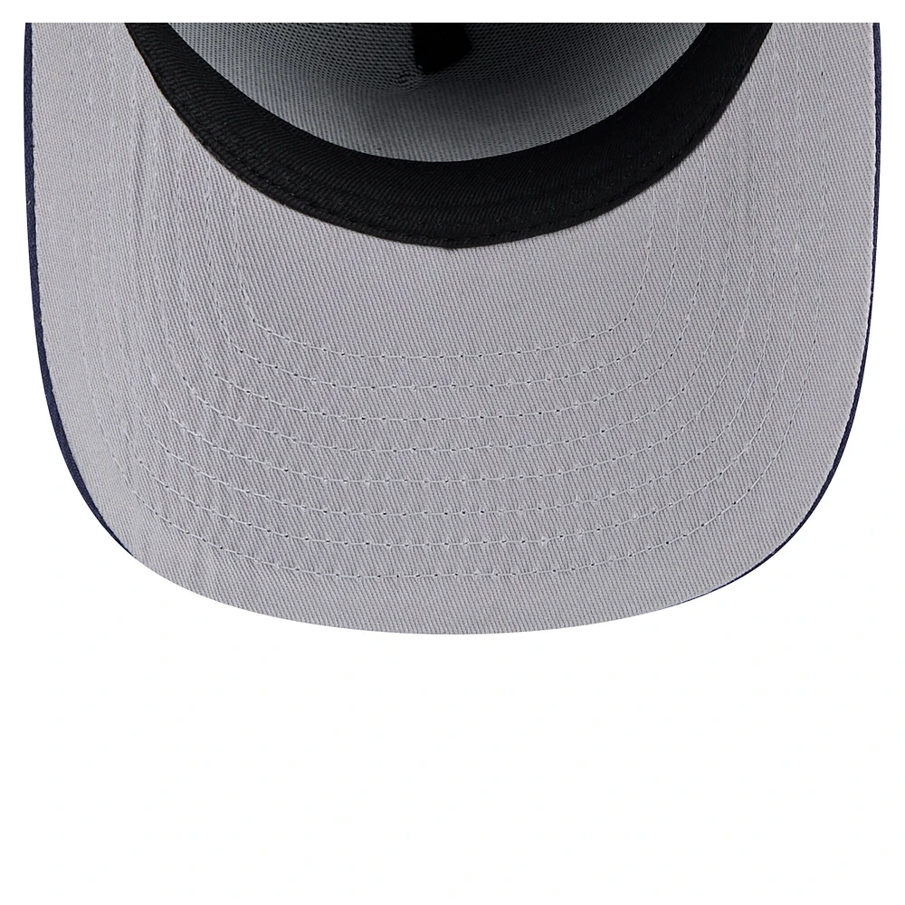 Men's New Era  Navy Dallas Mavericks Colorpack A-Frame Pinch Front 59FIFTY Fitted Hat