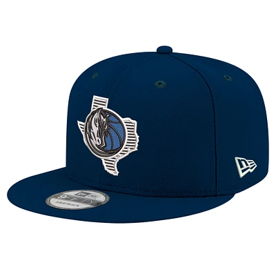 Casquette snapback 9FIFTY bleu marine Dallas Mavericks State Pride de New Era pour homme