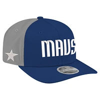 Casquette extensible à boutons-pression Dallas Mavericks Statement Edition Jersey Hook 9SEVENTY de New Era pour homme, bleu marine