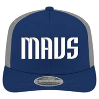 Men's New Era  Navy Dallas Mavericks Statement Edition Jersey Hook 9SEVENTY Stretch-Snap Hat