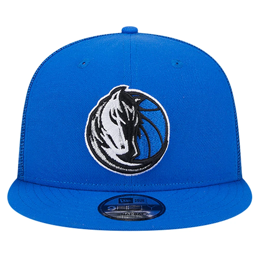 Men's New Era Royal Dallas Mavericks Meshback 9FIFTY Snapback Hat
