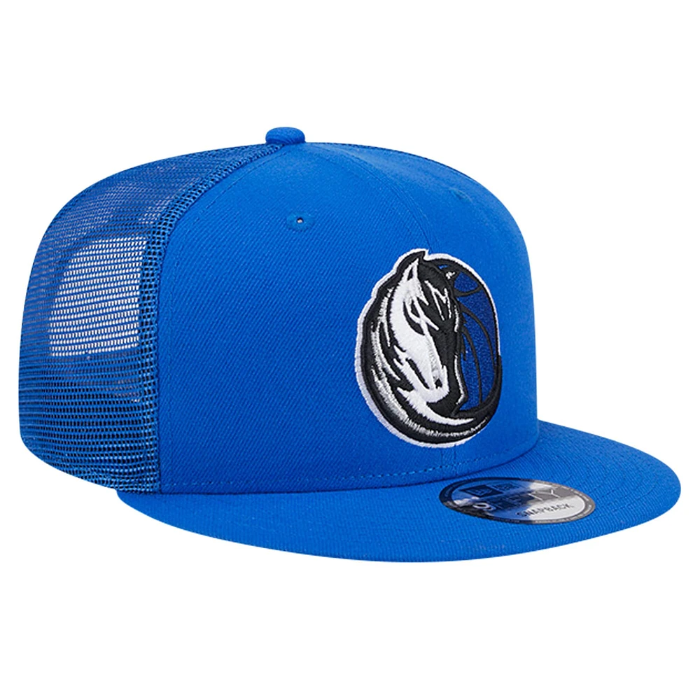 Men's New Era Royal Dallas Mavericks Meshback 9FIFTY Snapback Hat