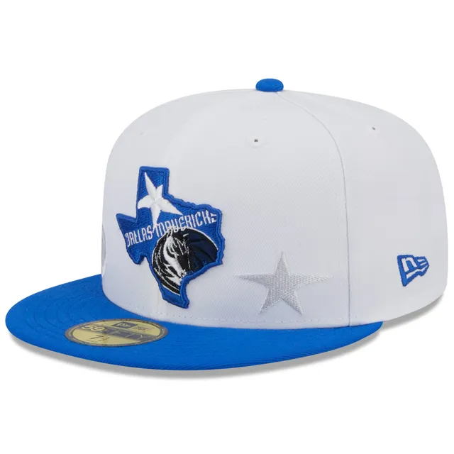 Lids Dallas Mavericks New Era Back Half 9FIFTY Fitted Hat - White/Navy