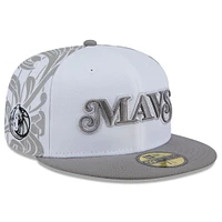 Casquette ajustée 59FIFTY Dallas Mavericks City Edition 2024/25 blanche New Era pour homme