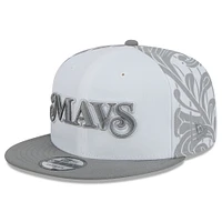 Men's New Era  White Dallas Mavericks 2024/25 City Edition 9FIFTY Snapback Hat