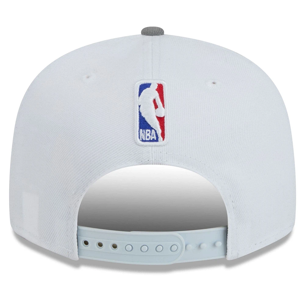 Men's New Era  White Dallas Mavericks 2024/25 City Edition 9FIFTY Snapback Hat