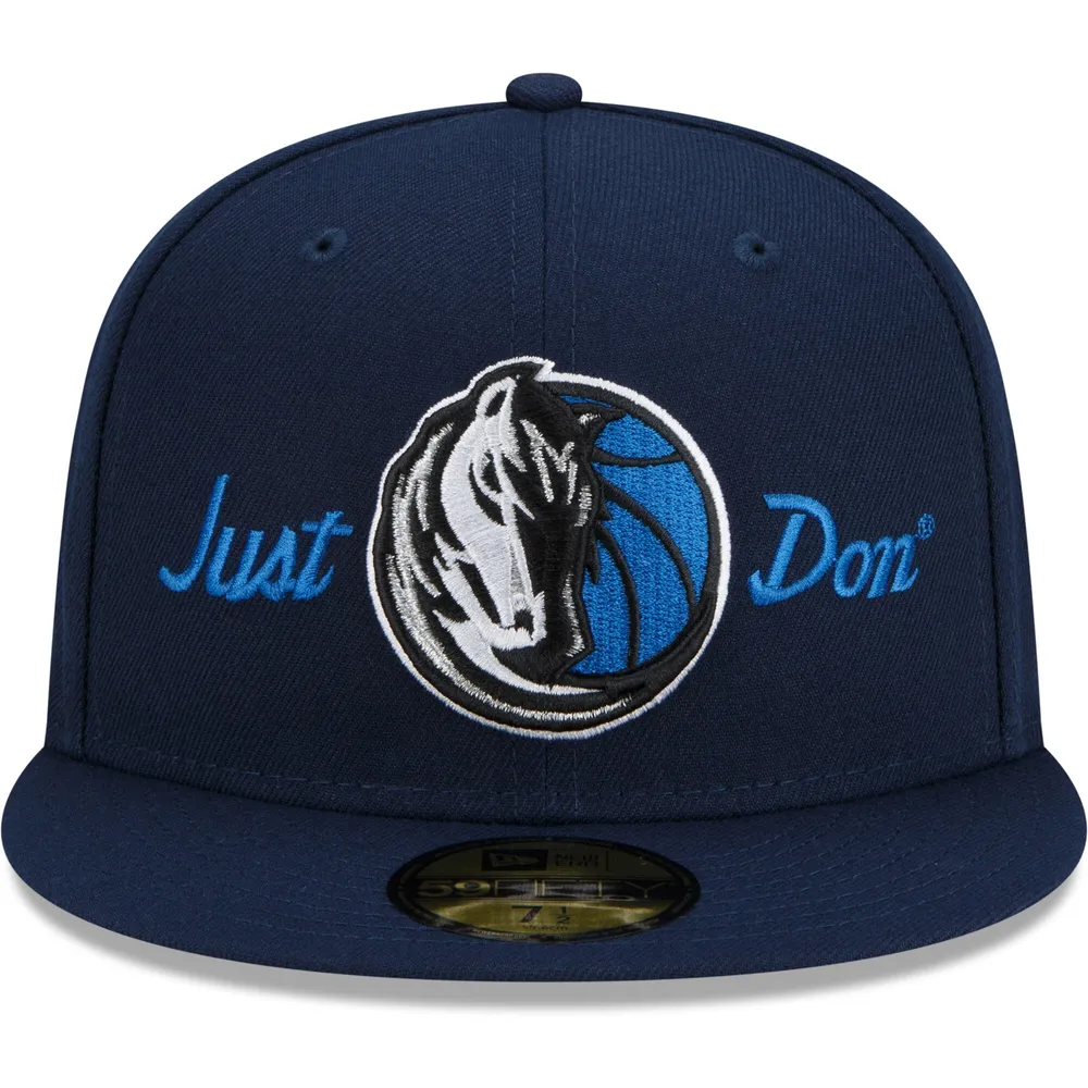 Casquette ajustée 59FIFTY Dallas Mavericks New Era x Just Don pour homme bleu marine