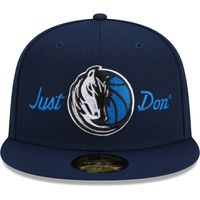 Men's New Era x Just Don Navy Dallas Mavericks 59FIFTY Fitted Hat