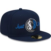 Men's New Era x Just Don Navy Dallas Mavericks 59FIFTY Fitted Hat