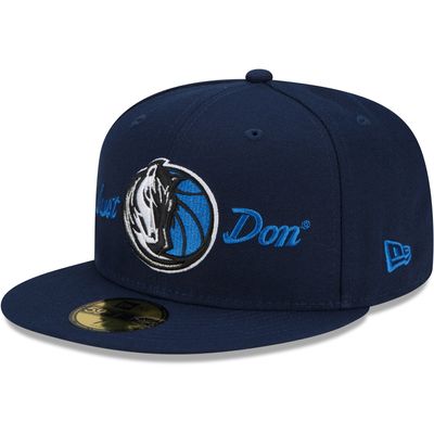 Men's New Era x Just Don Navy Dallas Mavericks 59FIFTY Fitted Hat