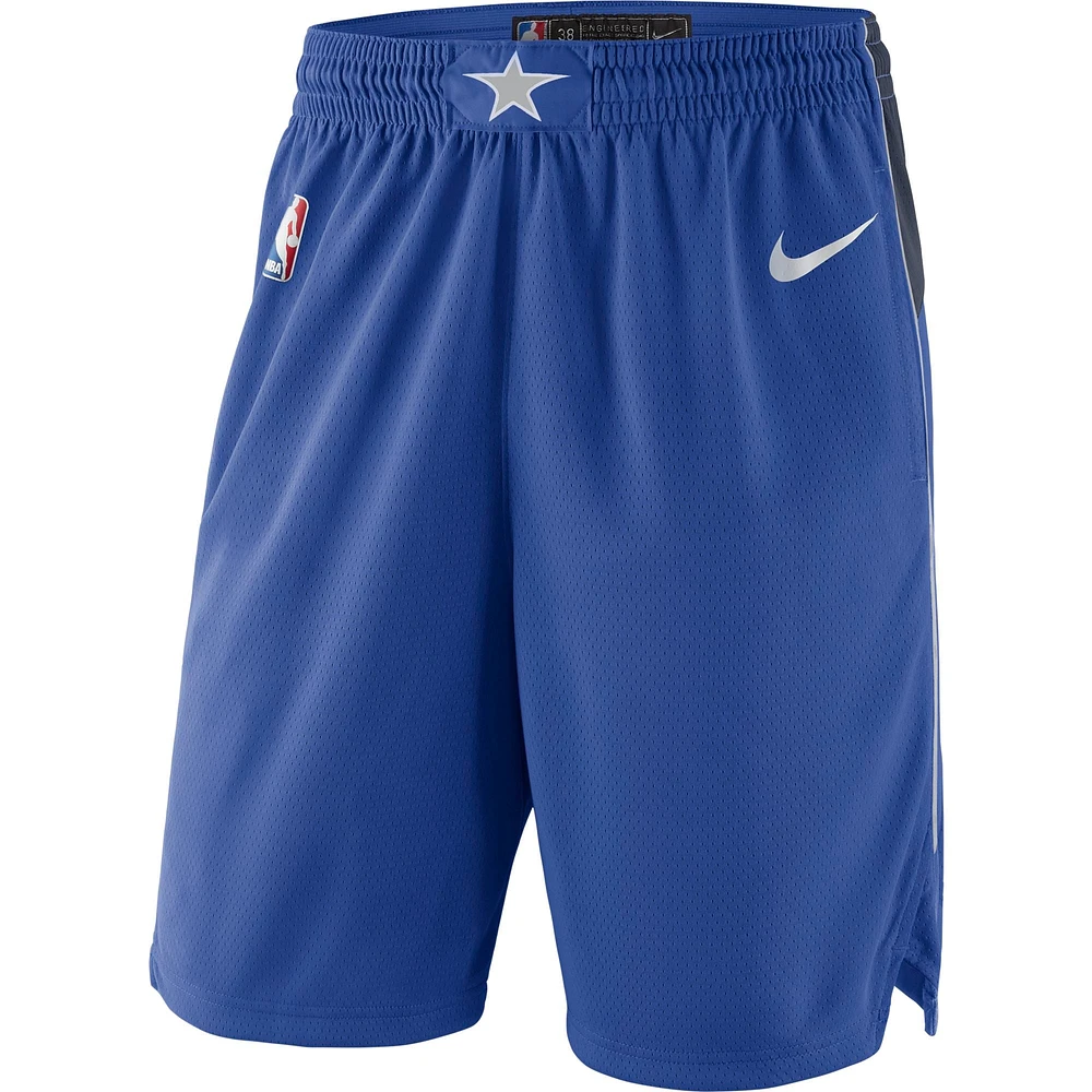 Men's Nike Blue 2019/20 Dallas Mavericks Icon Edition Swingman Shorts