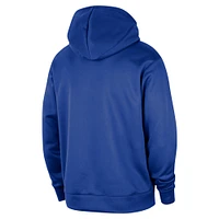 Men's Nike Blue Dallas Mavericks 2024/25 Spotlight On-Court Practice Performance Pullover Hoodie