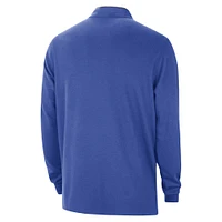 Men's Nike Blue Dallas Mavericks Authentic Performance Half-Zip Jacket