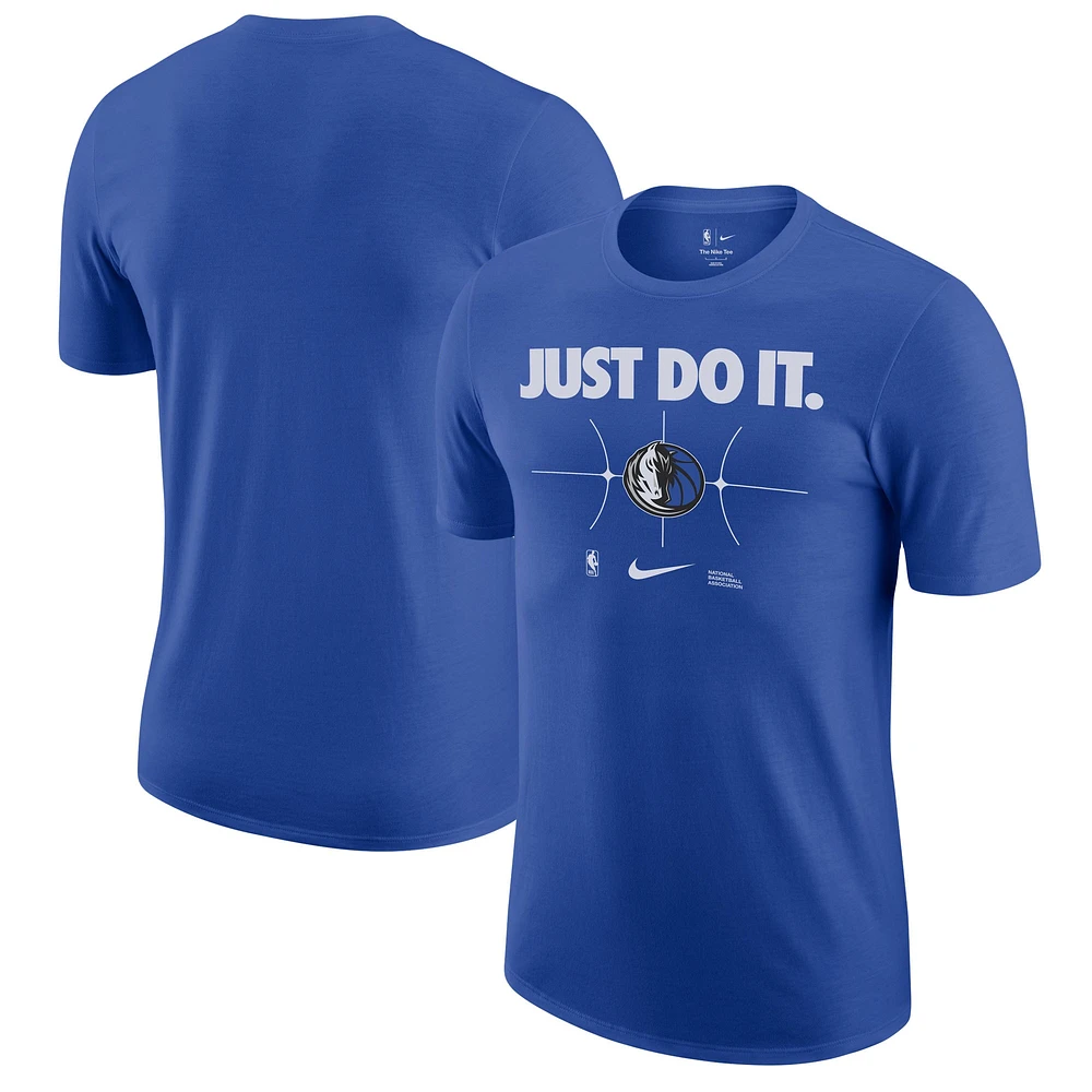 T-shirt Nike bleu Dallas Mavericks Just Do It pour homme