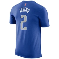 Men's Nike Kyrie Irving Blue Dallas Mavericks Icon 2022/23 Name & Number T-Shirt