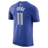 Men's Nike Kyrie Irving Blue Dallas Mavericks Icon Name & Number T-Shirt
