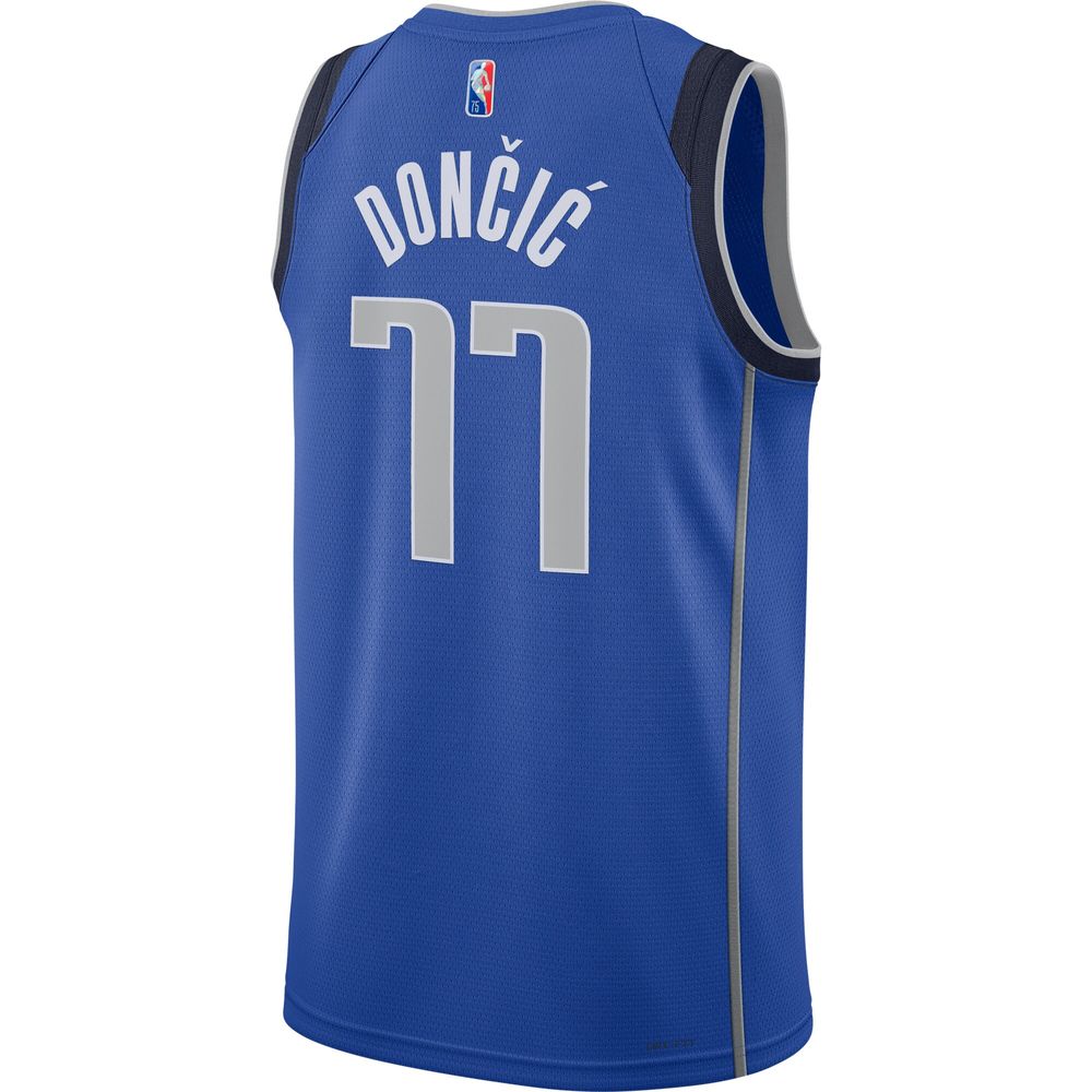 Men's Nike Luka Doncic Blue Dallas Mavericks 2021/22 Diamond Swingman - Jersey Icon Edition