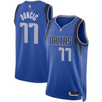 Men's Nike Luka Doncic Blue Dallas Mavericks 2021/22 Diamond Swingman - Jersey Icon Edition