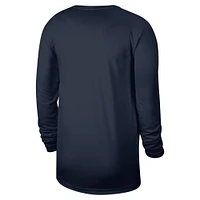 Men's Nike Navy Dallas Mavericks 2024/25 Legend On-Court Practice Long Sleeve T-Shirt