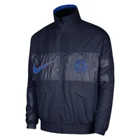 Men's Nike Navy Dallas Mavericks Courtside Versus Capsule Full-Zip Jacket