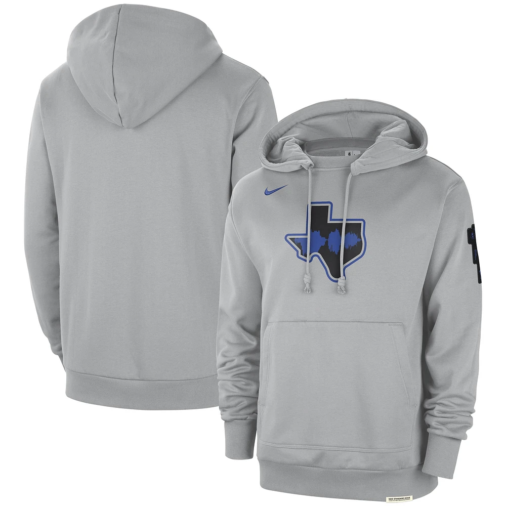 Men's Nike Silver Dallas Mavericks 2023/24 City Edition Courtside Standard Issue Pullover Hoodie