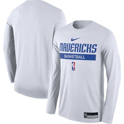 Nike Men's Nike White Dallas Mavericks Legend On-Court Practice Performance Sleeve T-Shirt | Bramalea City