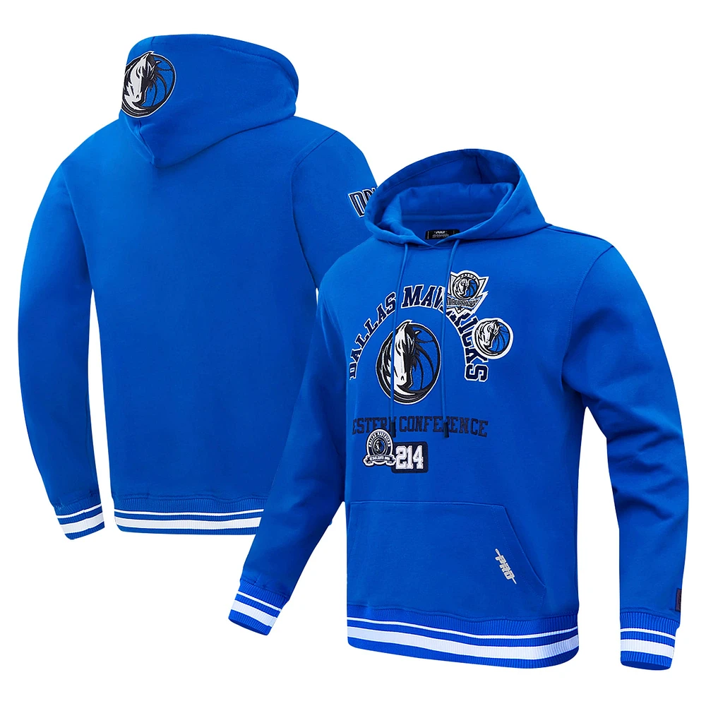 Men's Pro Standard Blue Dallas Mavericks Area Code Pullover Hoodie