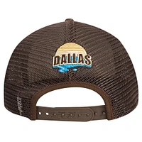 Casquette Snapback Pro Standard Crème/Marron Dallas Mavericks Glint Sunset pour hommes