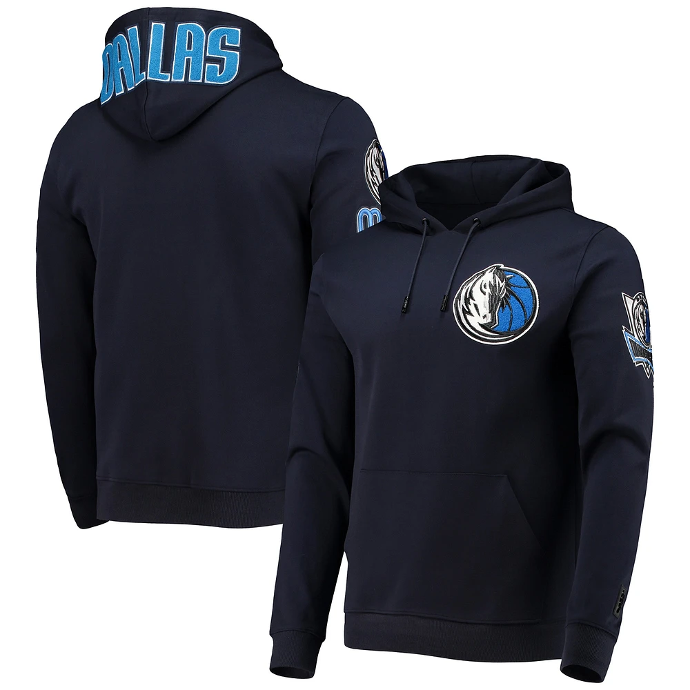 Chandail à capuchon Pro Standard Dallas Mavericks pour homme en chenille homme, bleu marine