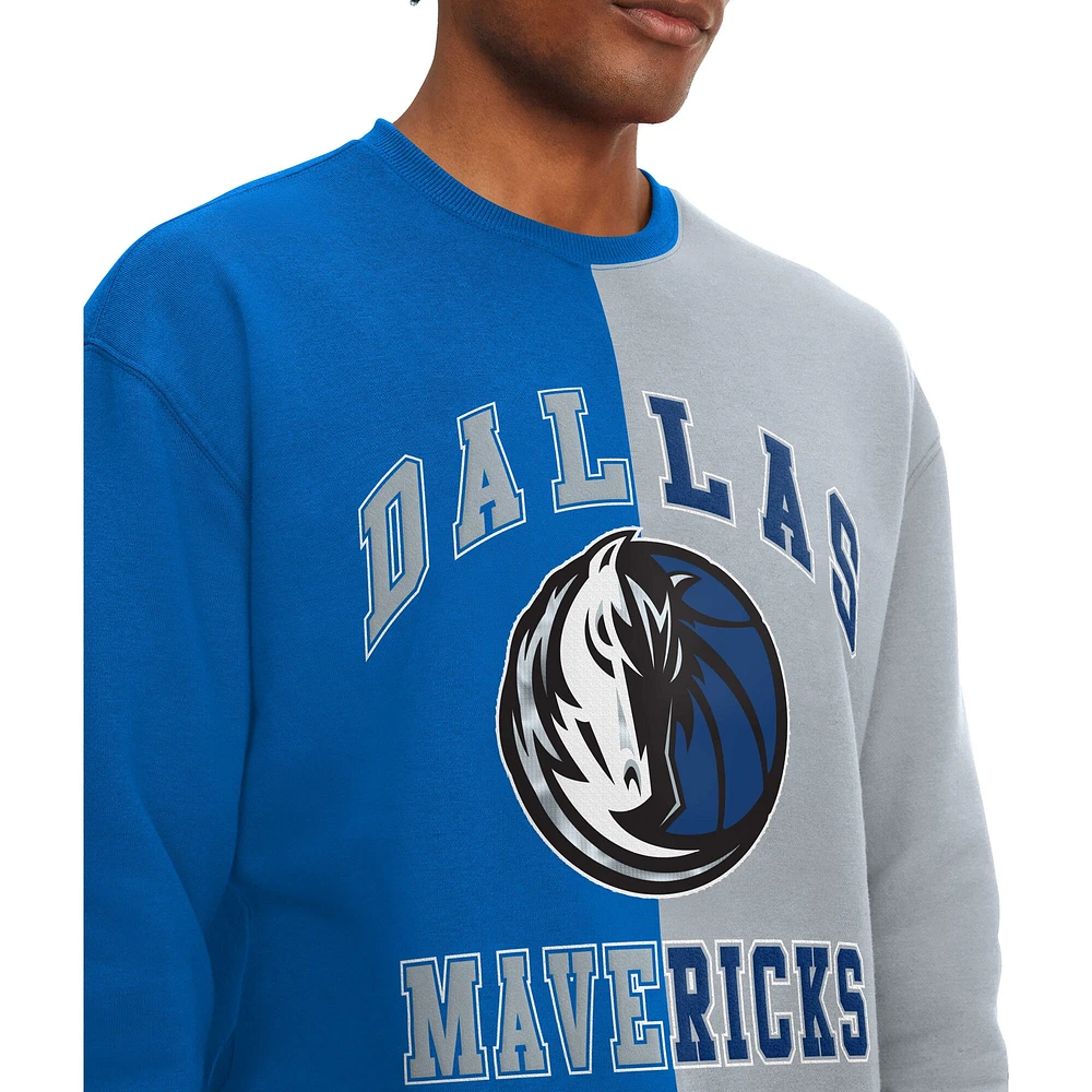 Sweat Tommy Jeans Homme Dallas Mavericks Keith Split Bleu Royal/Gris