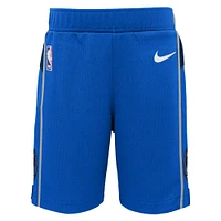 Preschool Nike Blue Dallas Mavericks Icon Replica Shorts