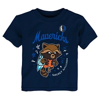 Ensemble t-shirt deux pièces pour tout-petits, gris chiné, Dallas Mavericks, Les Gardiens de la Galaxie